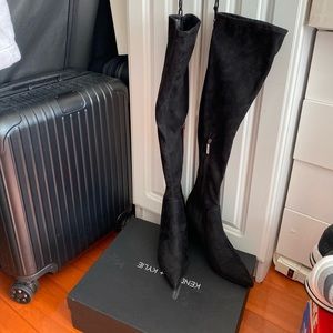 kendall & kylie black Over/knee boot 8